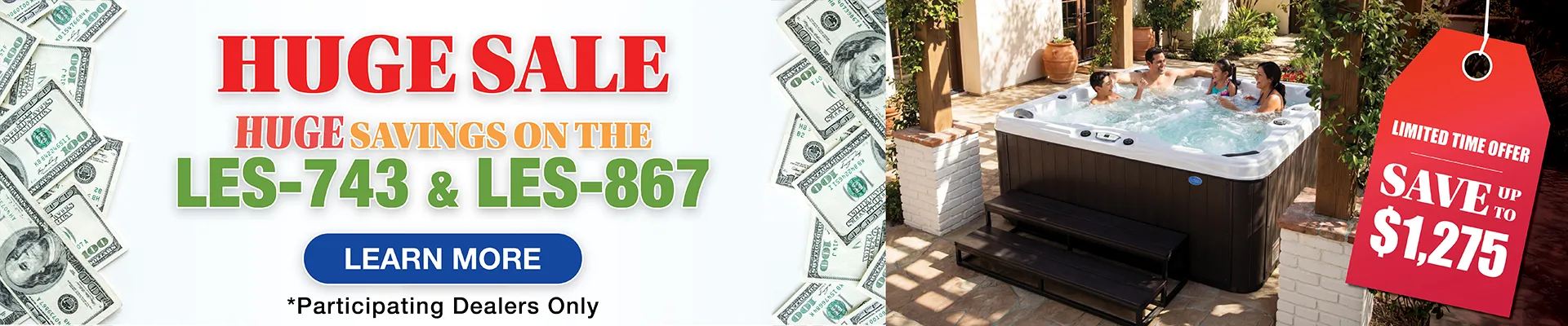 Calspas hot tub being used in a family setting - Driggs